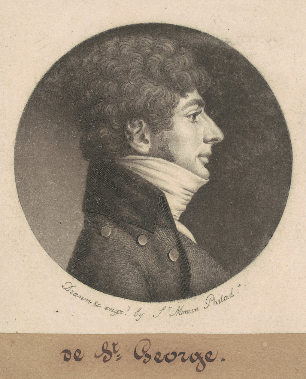 St. George by Charles B. J. Févret de Saint Mémin