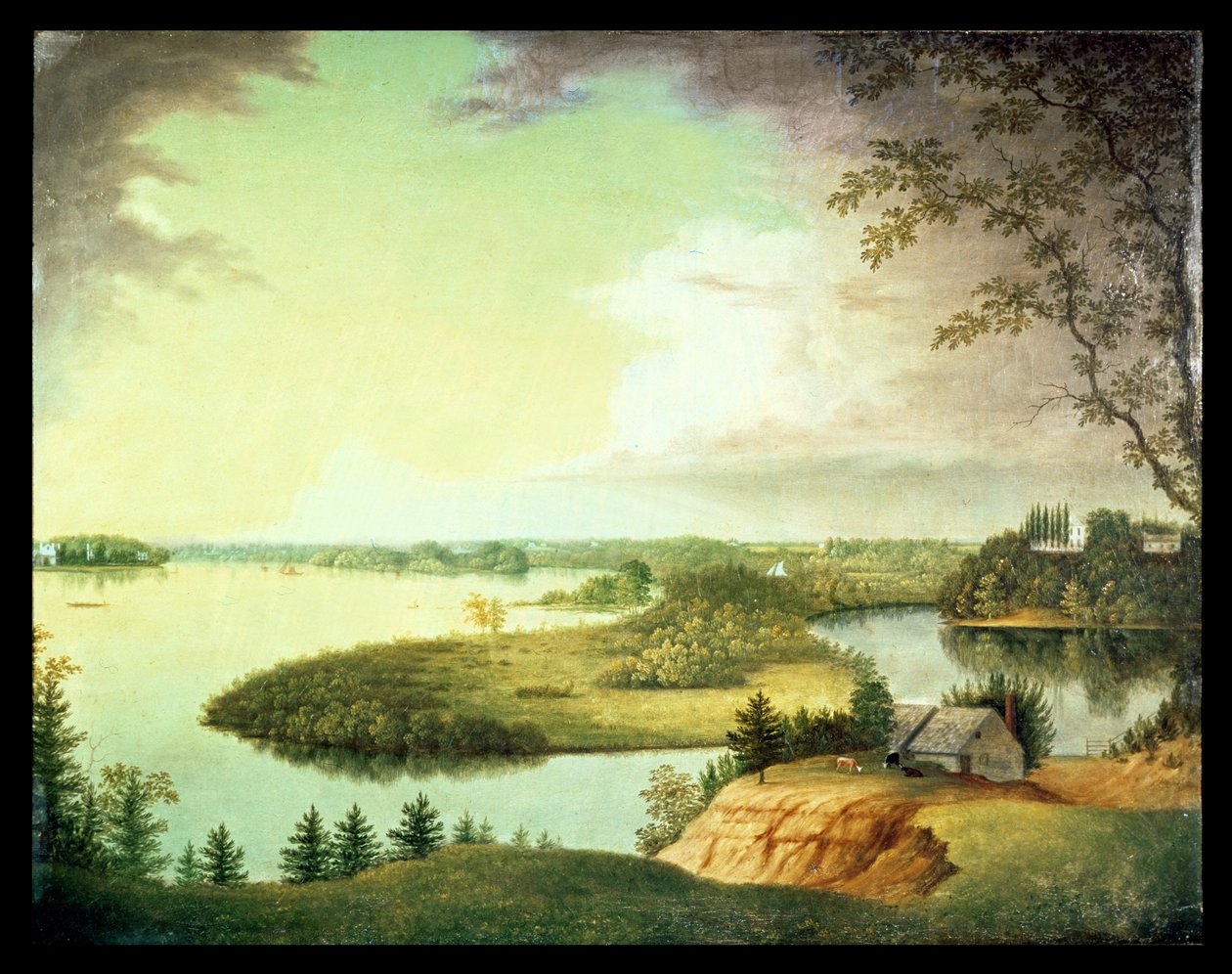 Delaware Nehri, Bordentown, New Jersey yakınlarında by Charles B. Lawrence