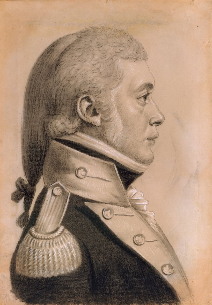 Dyer Sharp Wynkoop, 1800. by Charles Balthazar Julien Févret de Saint Mémin