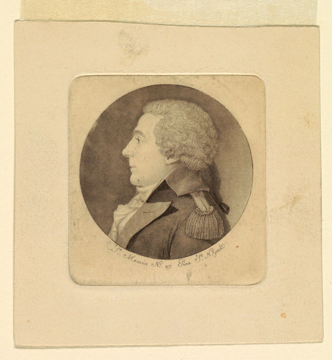 Genç Bir Adamın Portresi by Charles Balthazar Julien Févret de Saint Mémin