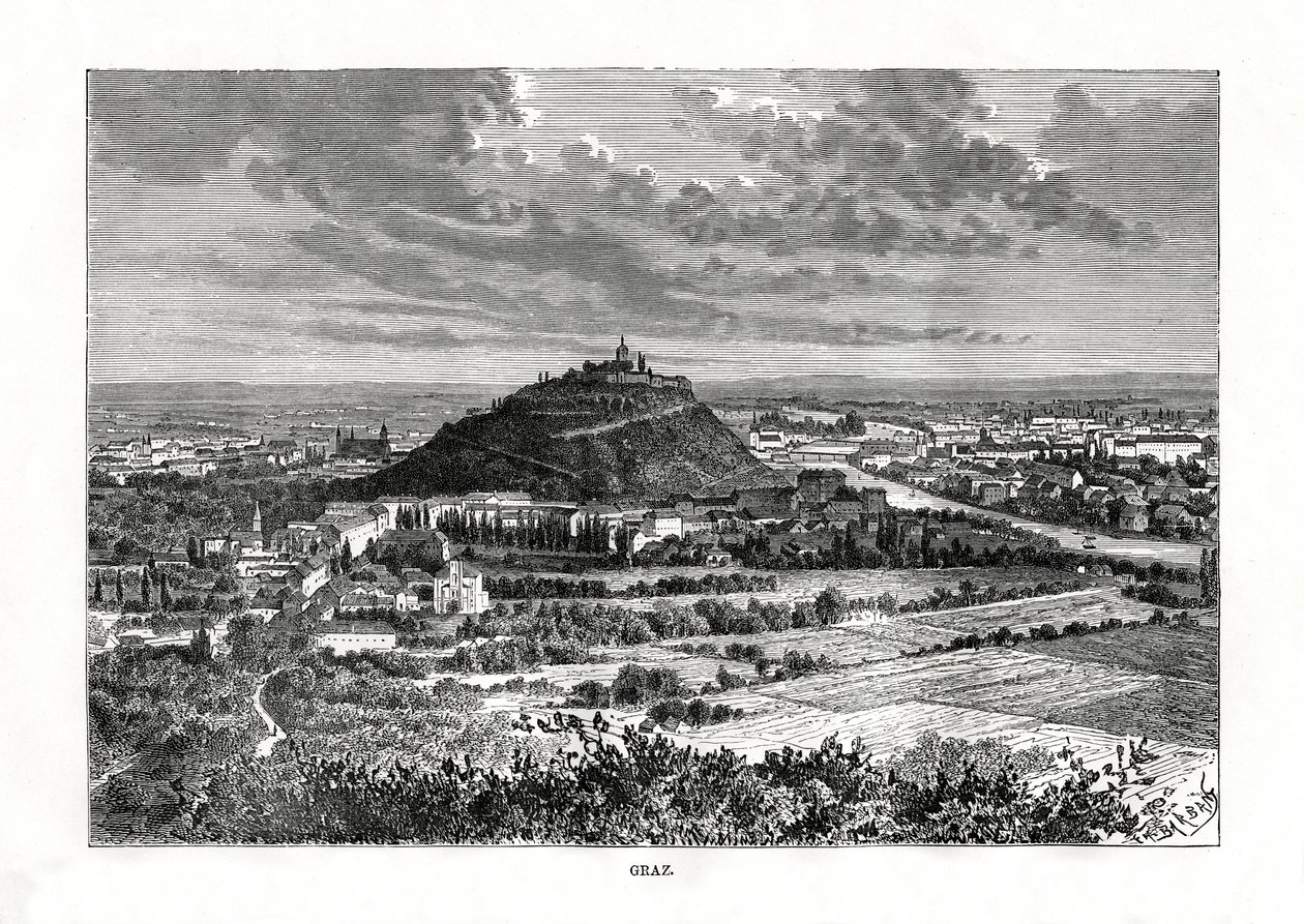 Graz, Avusturya, 1879 by Charles Barbant
