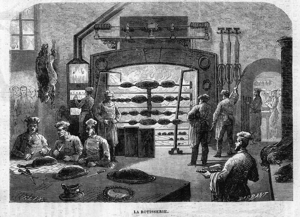 La Rotisserie des kitchens du Palais des Tuileries, 1864. Moullin