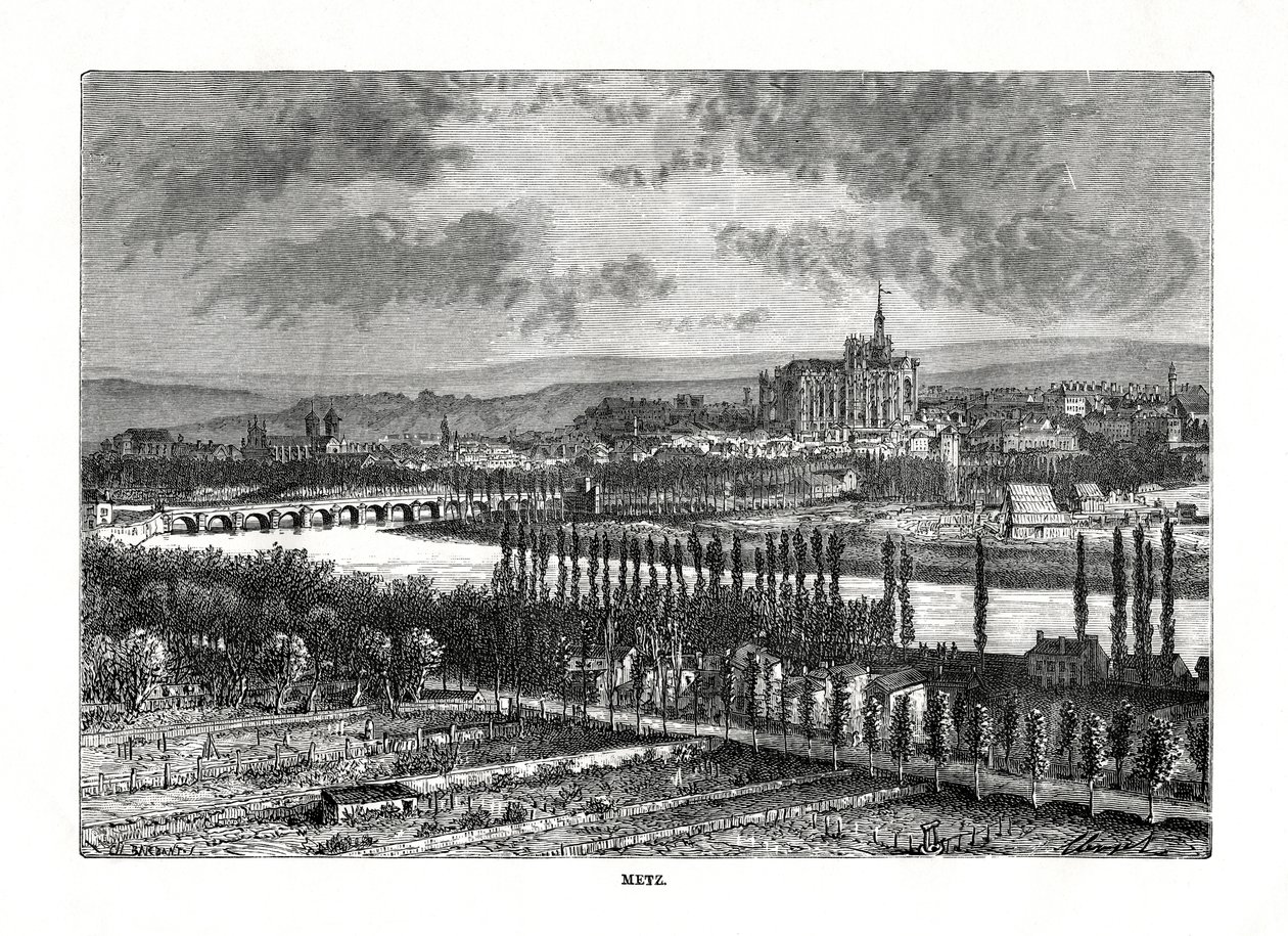 Metz, Fransa, 19. yüzyıl by Charles Barbant