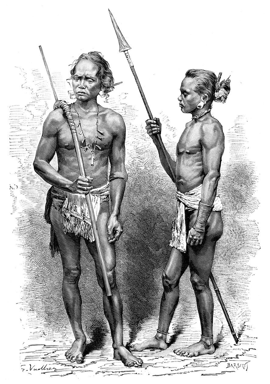 Moi halkı, Endonezya, 1895. by Charles Barbant