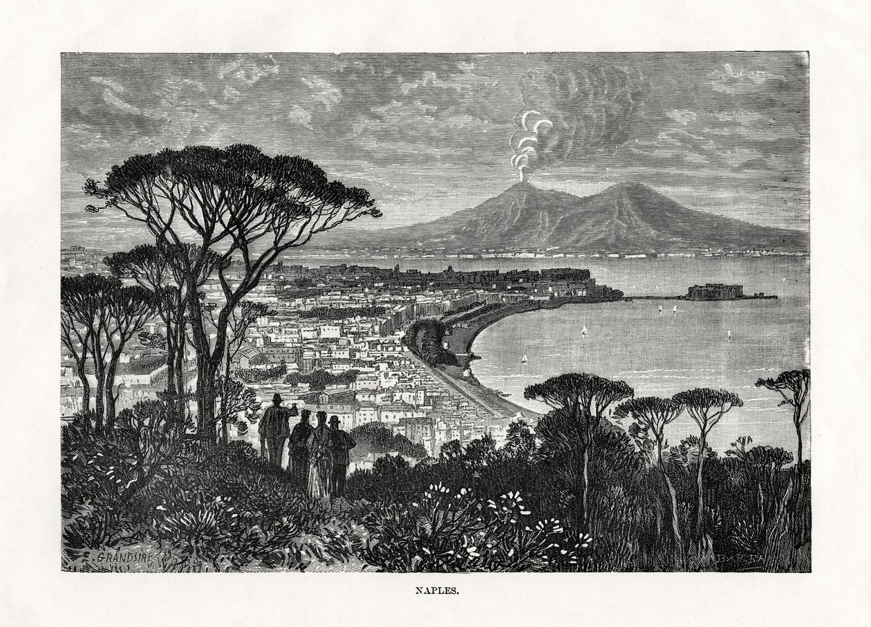 Napoli, İtalya, 1879 by Charles Barbant