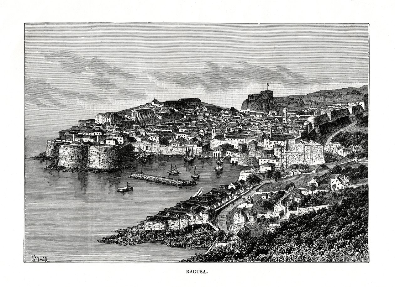 Ragusa, Sicilya, İtalya, 1879 by Charles Barbant