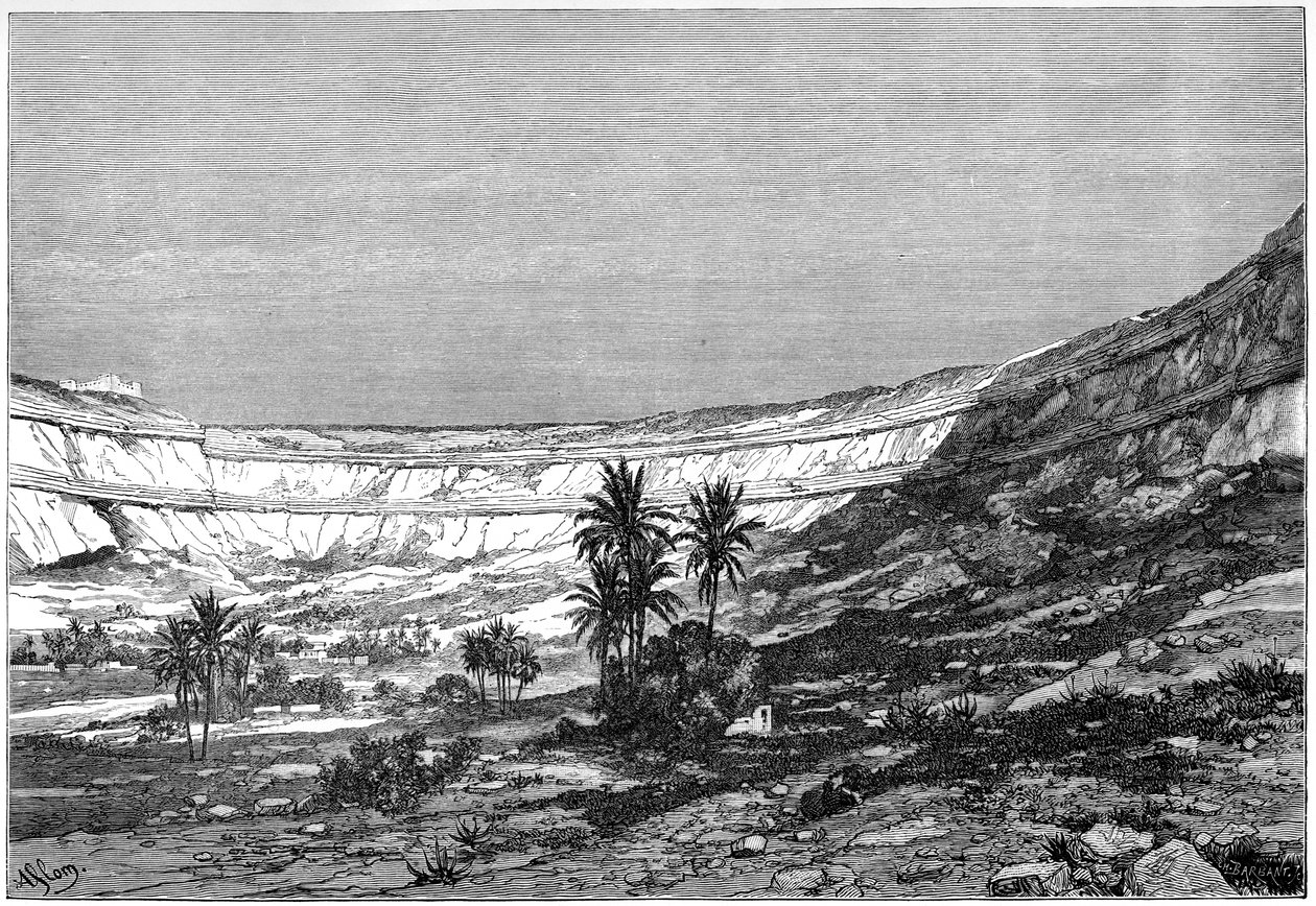 Kasr-el-jebel Cirque, Suriye, c1890 by Charles Barbant