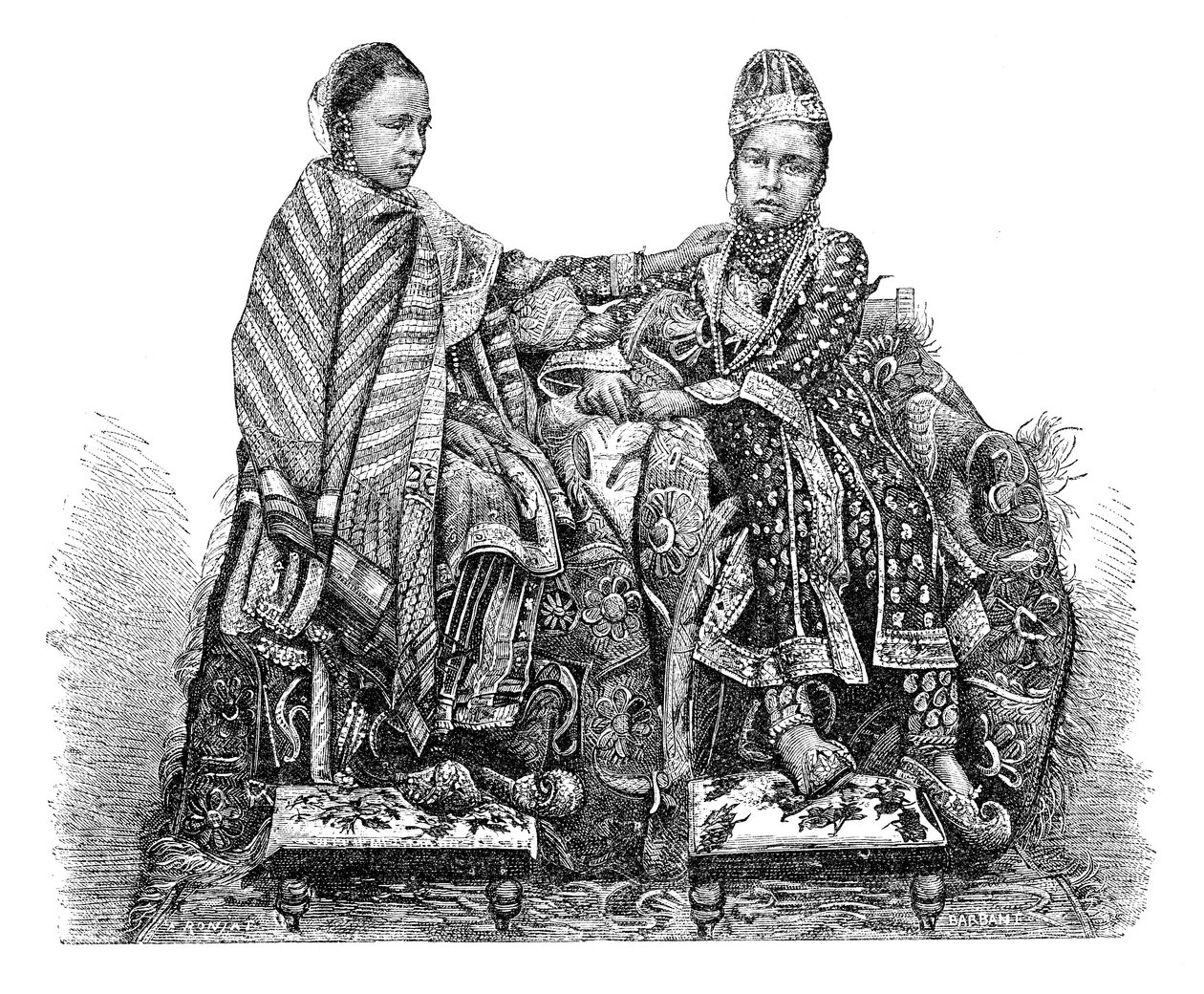 Bhopal Prensesi, Hindistan, 1895. by Charles Barbant