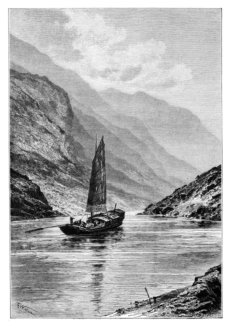 Yukarı Yangtze nehri, Çin, 1895. by Charles Barbant