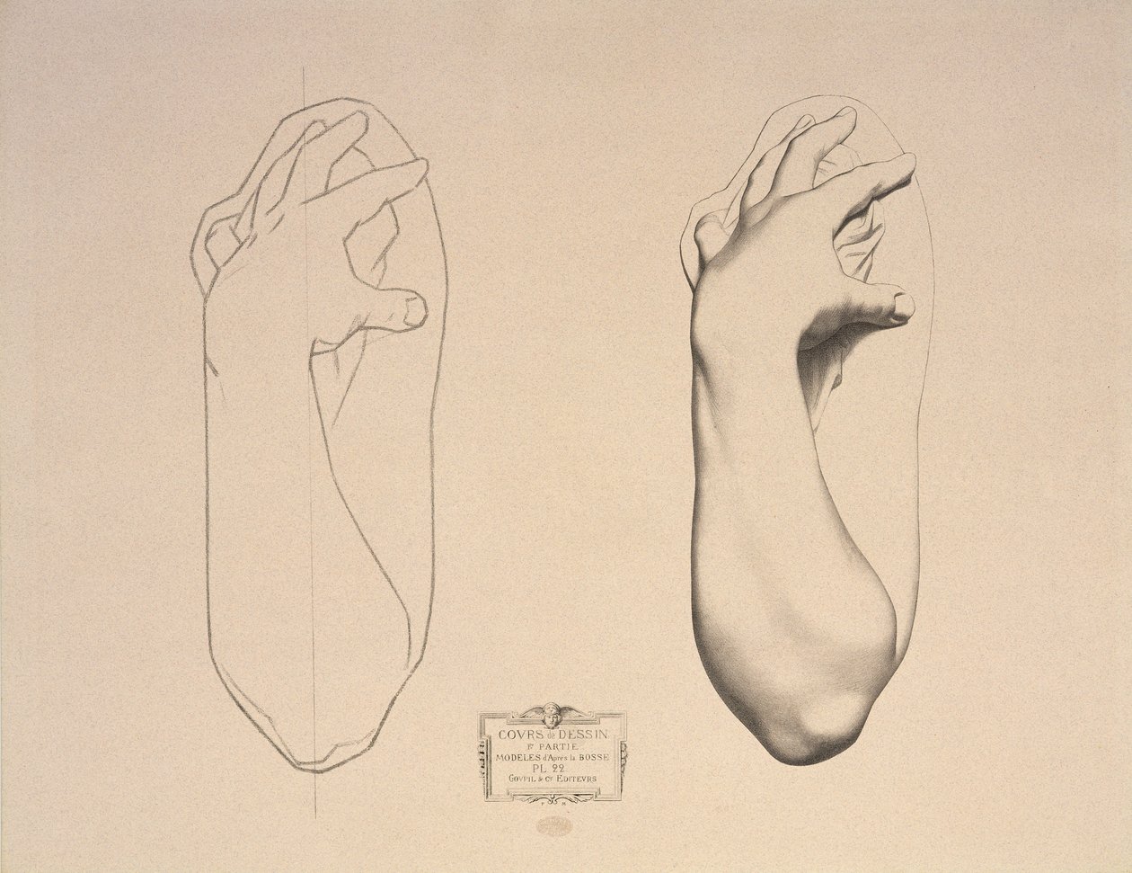 Bir Kadının Eğilmiş Kolu, Cours de Dessin Cilt I