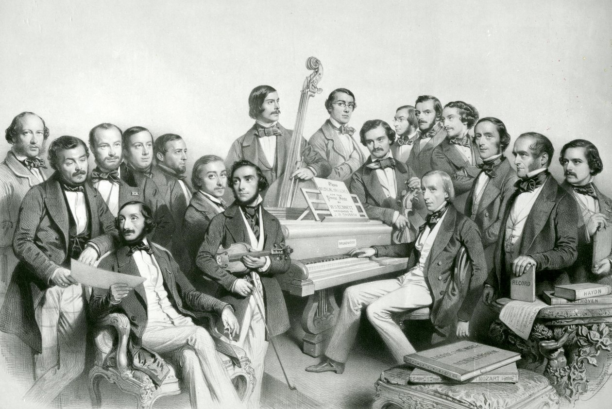 The Musical Union, publ. by Hanhart, 1851   by Charles Baugniet