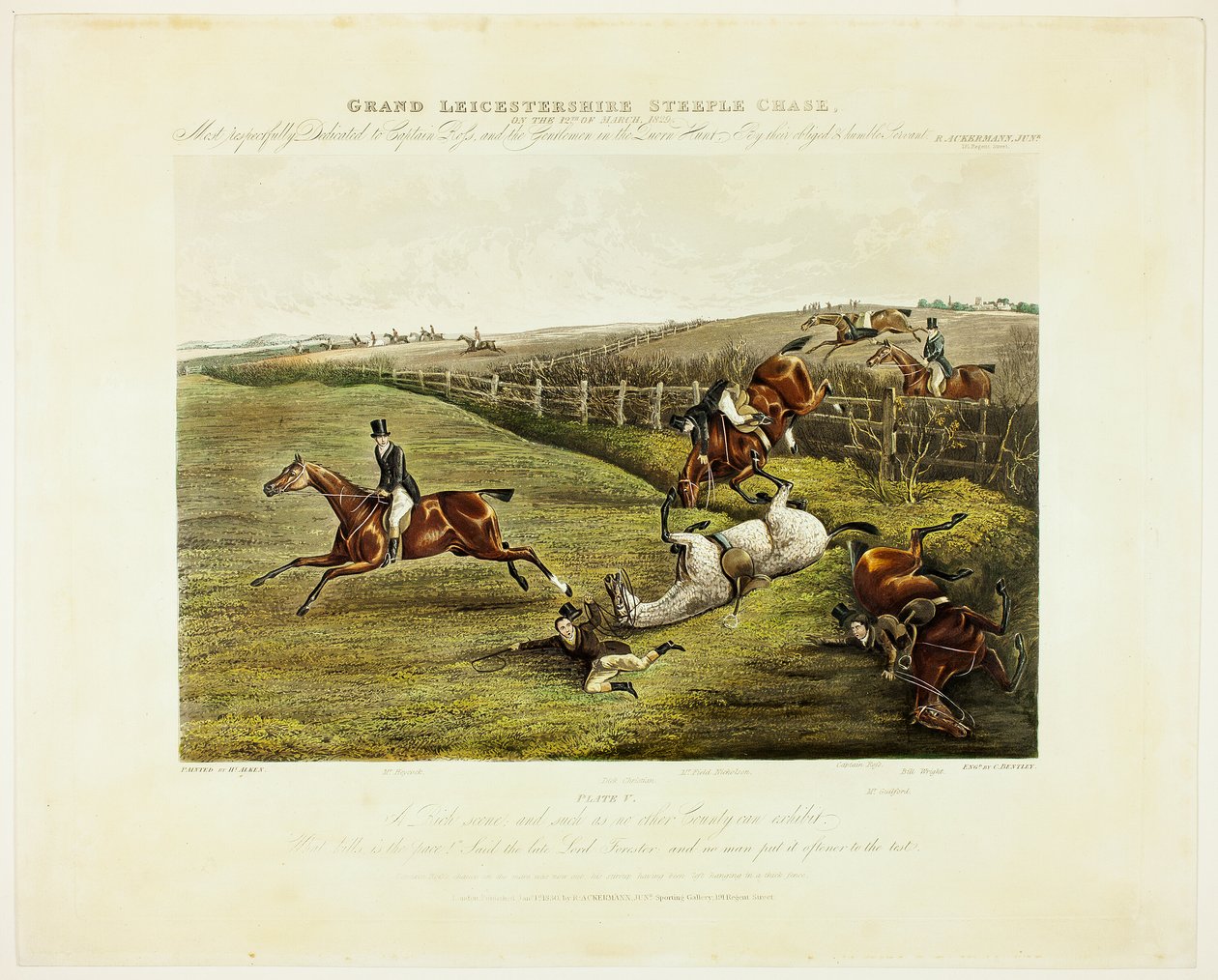 Büyük Leicestershire Engel Atlama Yarışından Zengin Bir Sahne by Charles Bentley
