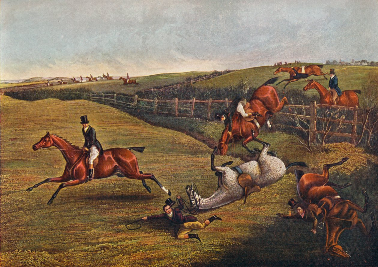 Plaka V: Grand Leicestershire Engelli Koşu, 1829, 1830, 1922 by Charles Bentley