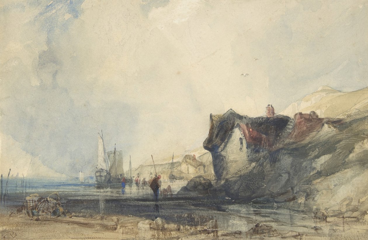Deal at Sahilde Görünüm, ca. 1846. by Charles Bentley