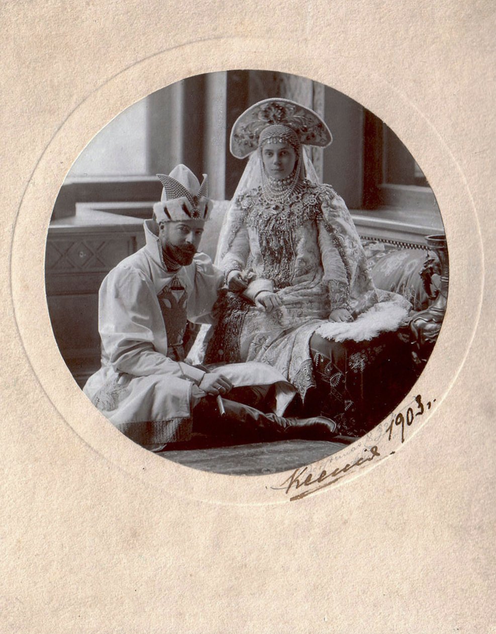 Büyük Dük Alexander Mihayloviç ve Rusya Büyük Düşesi Xenia Alexandrovna, 1903 by Charles Bergamasco