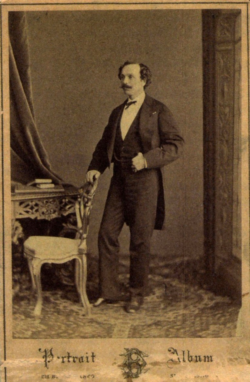 Marius Petipa, Rus balerin ve koreograf, c1855 by Charles Bergamasco