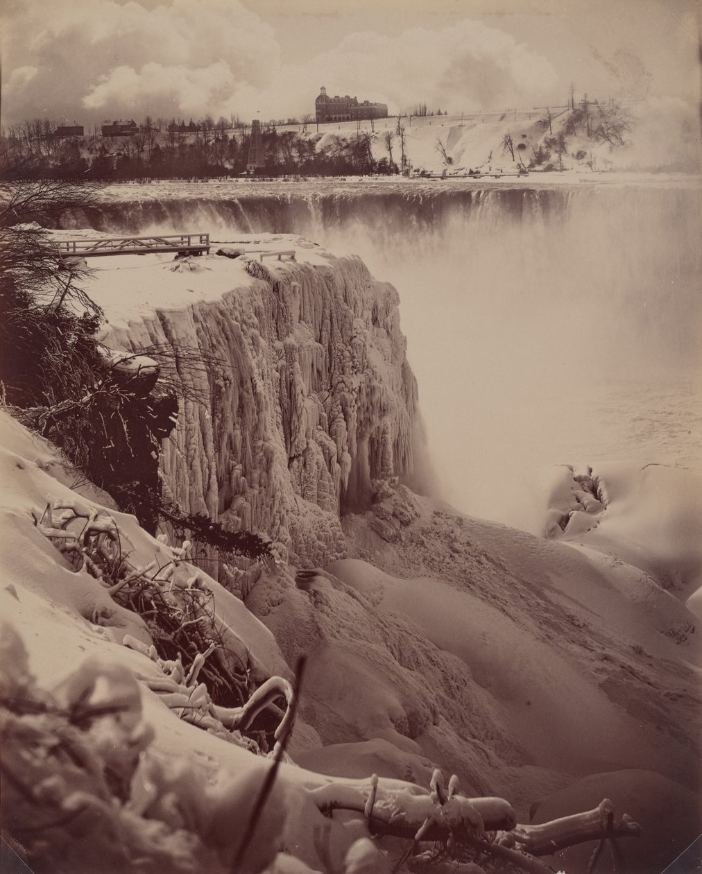 Donmuş Şelaleler, c. 1880. by Charles Bierstadt