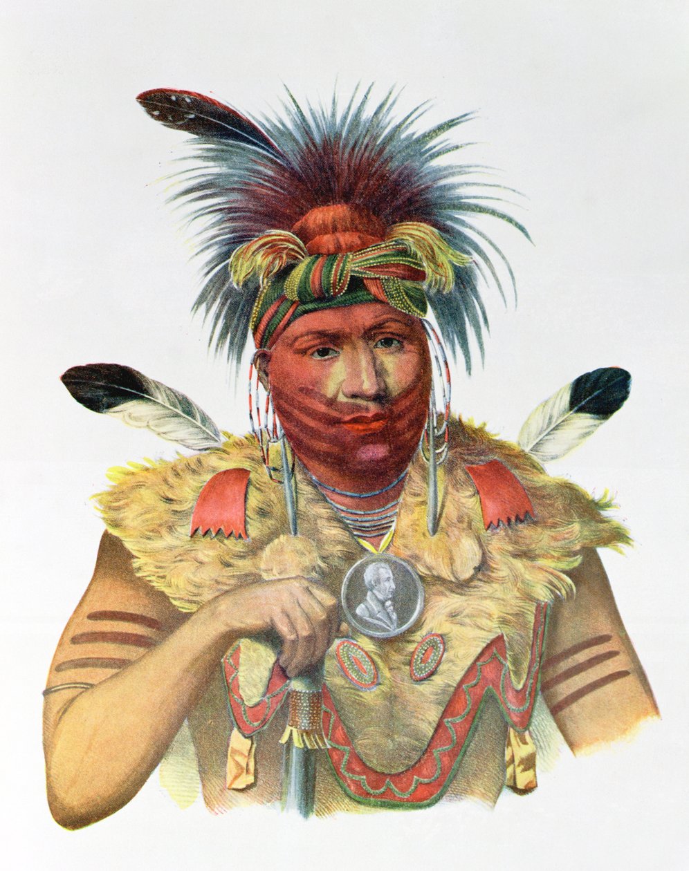 Ne-Sou-A-Quoit, bir Fox Chief, Thomas L. McKenney ve James Hall tarafından yazılan 
