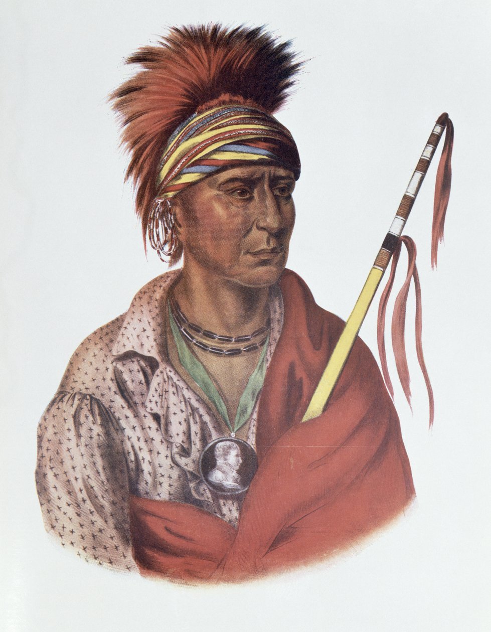 Notchimine or No Heart, an Iowa Chief, 1837, 