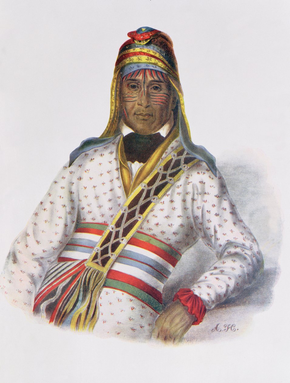 Yoholo-Micco, a Creek Chief, 1825, Thomas L. McKenney ve James Hall tarafından yazılan 