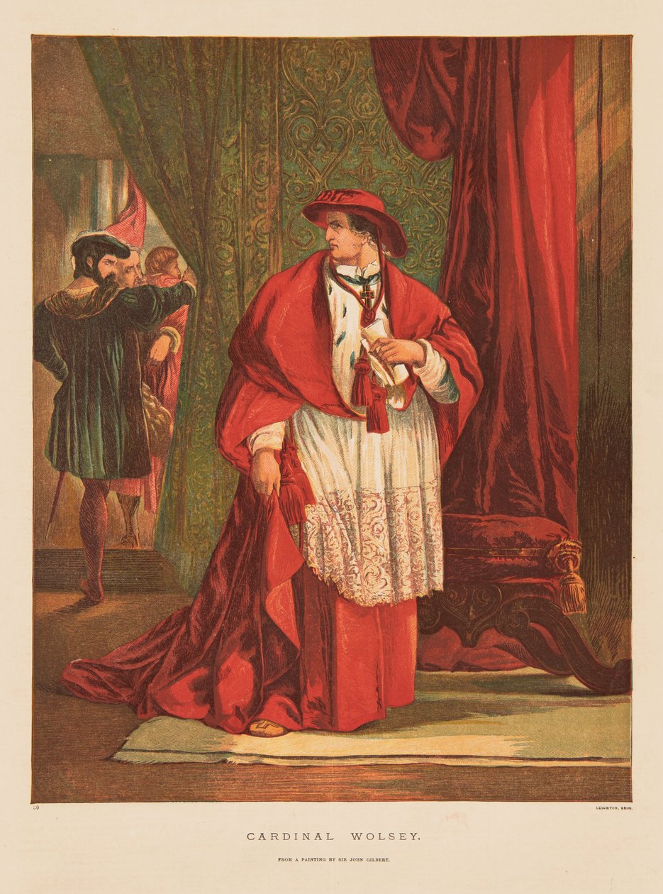 Kardinal Thomas Wolsey by Charles Blair & Leighton George Cargill (1826 95) (Leighton Bros) Leighton