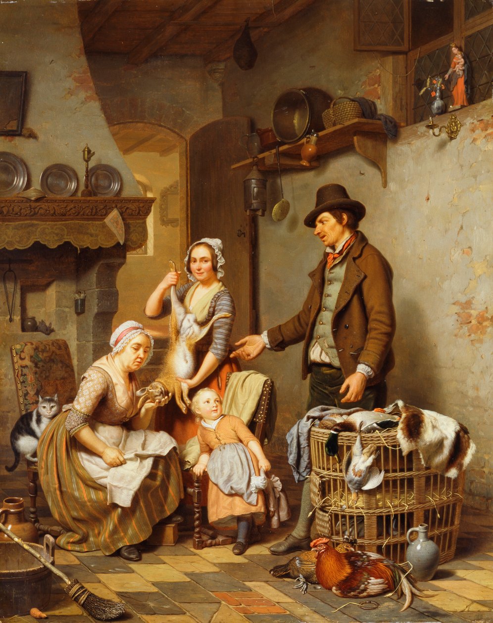 Oyun Satıcısı, 1841 by Charles Brias