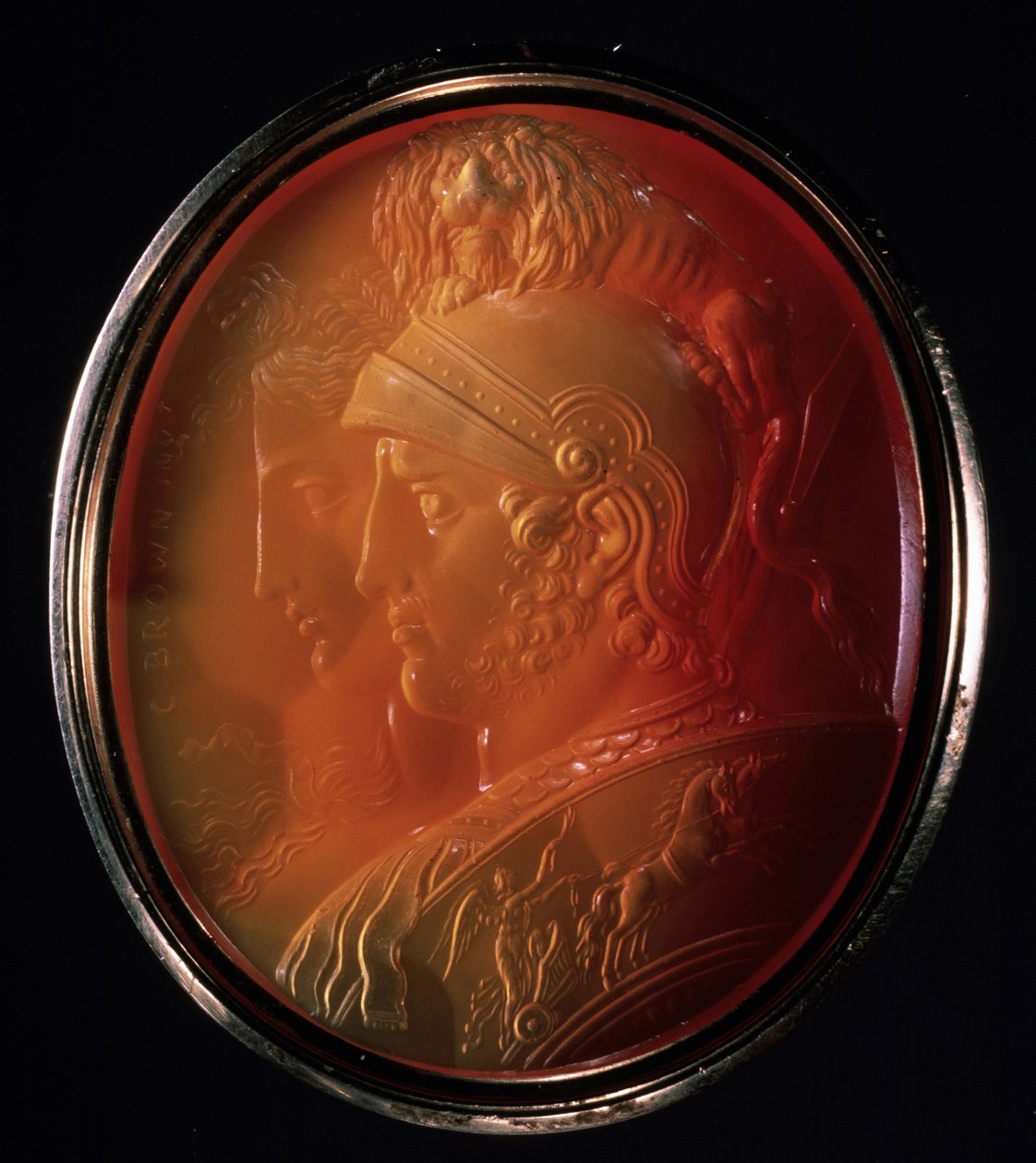 Mars ve Bellona ile Cameo, yaklaşık 1784 by Charles Brown
