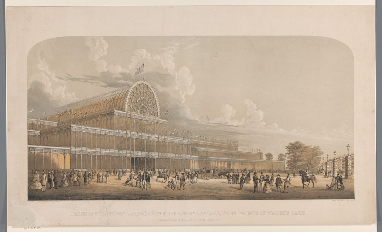 Gezicht op het Crystal Palace Galler Prensi Kapısı