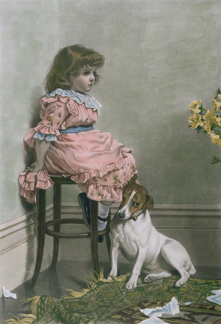 In Rezalet, mezzotint, F. Stacpoole, elle boyama, pub, Thomas McLean, 1887 by Charles Burton