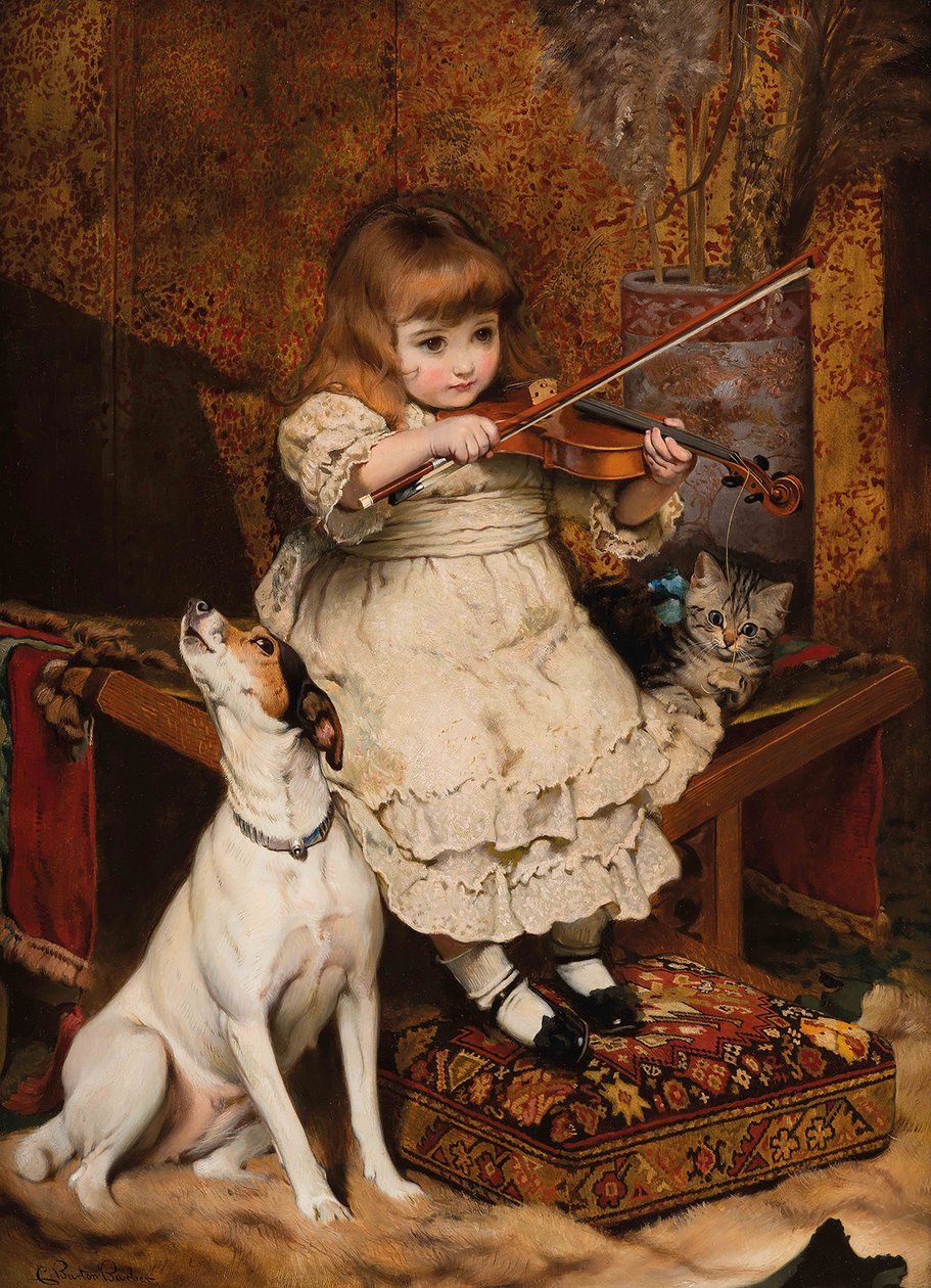 Küçük kemancı, 1887. by Charles Burton Barber