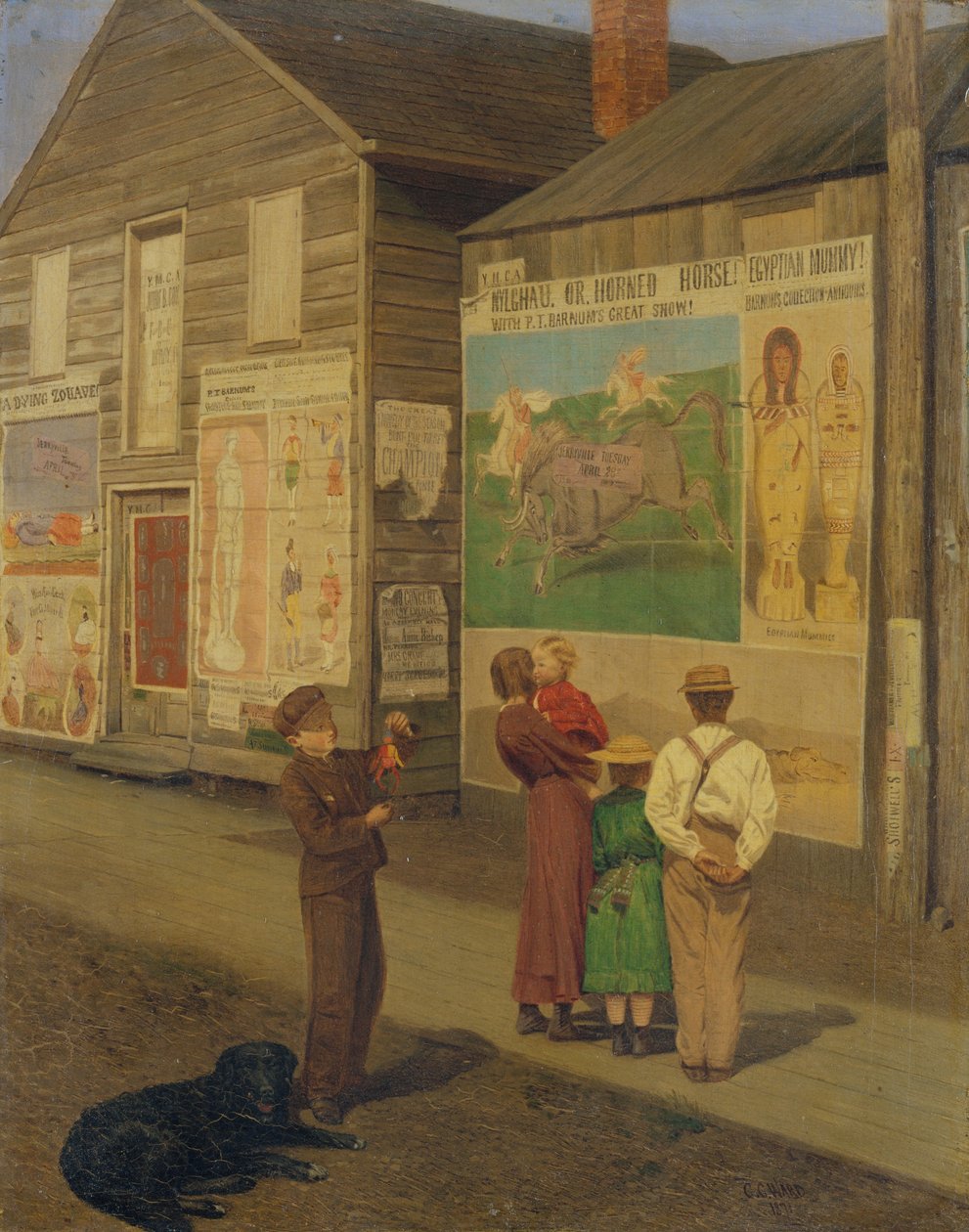 Yaklaşan Olaylar Gölgelerini Daha Önce Düşürüyor, 1871. by Charles Caleb Ward
