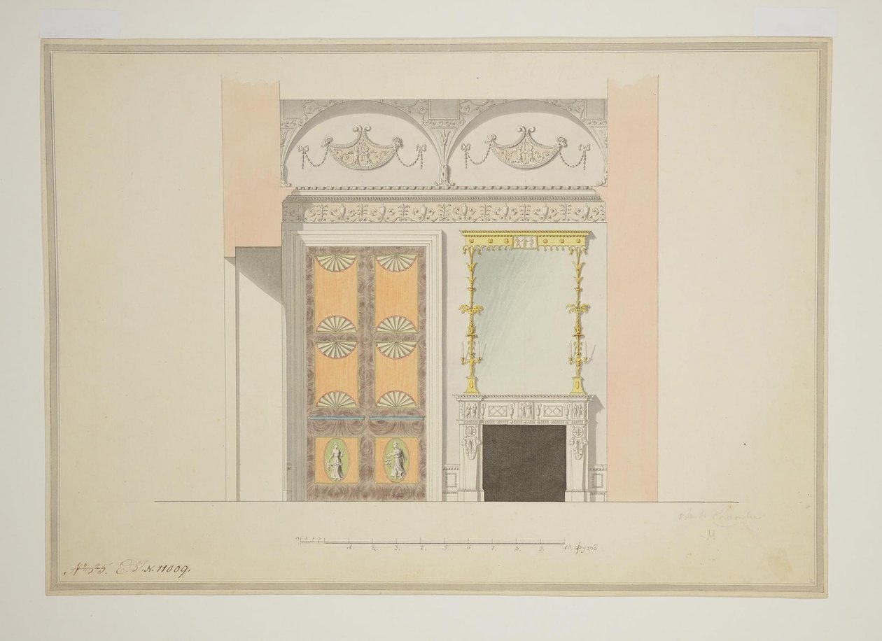 Kabine Kütüphanesinin Tasarımı, 1780