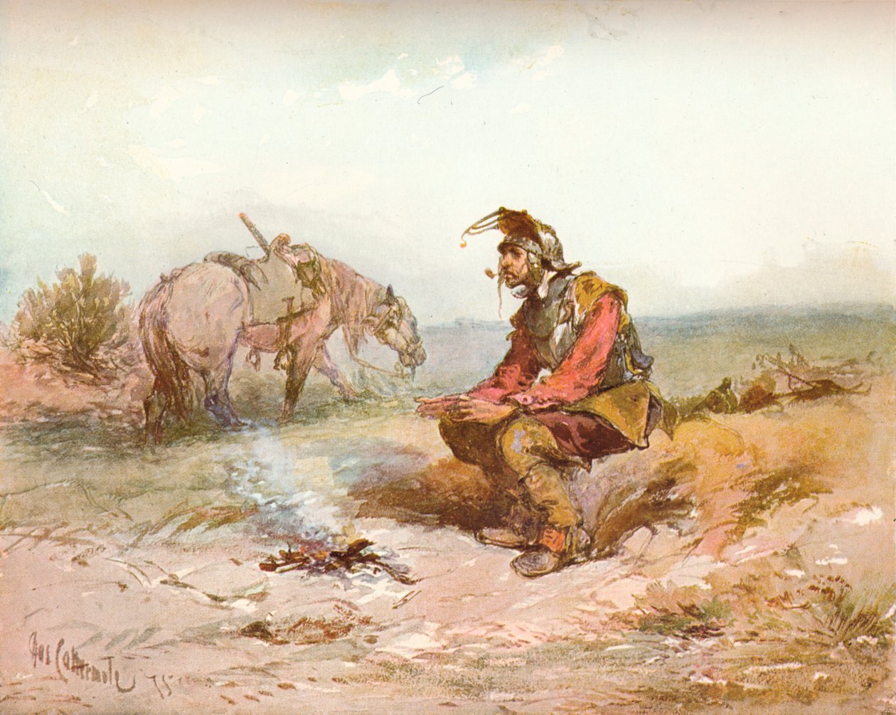 Langham Sketch: Bivouac, c1885 by Charles Cattermole
