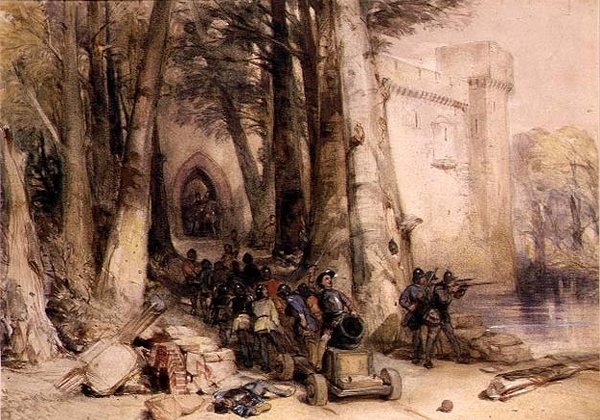 Kralın Kampı (suluboya) by Charles Cattermole
