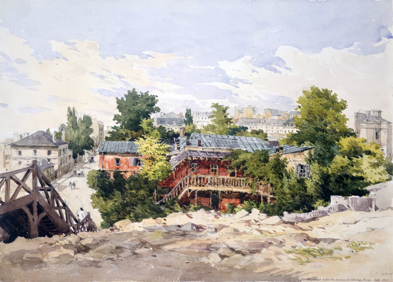 La rue Marbeuf sous l