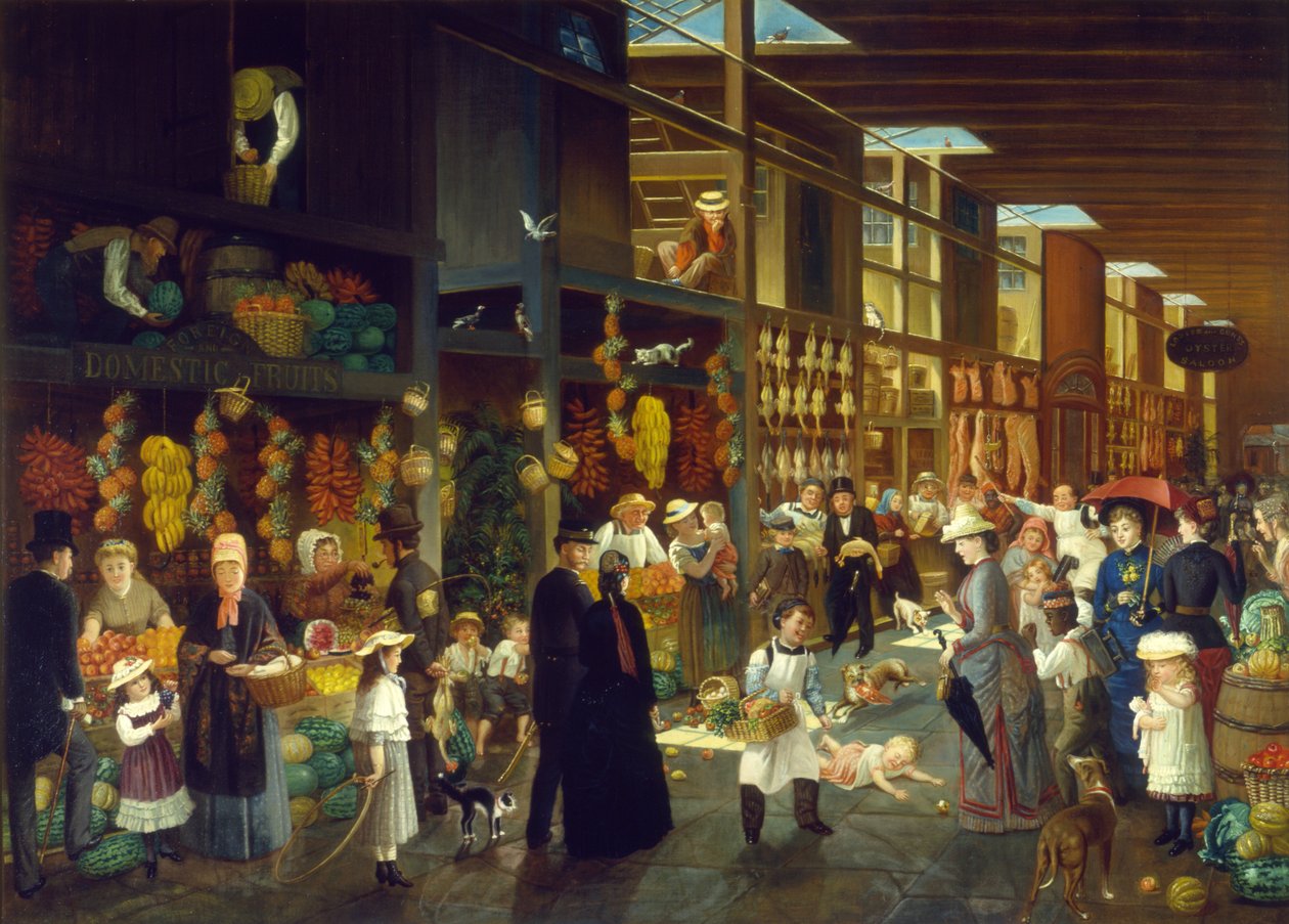 Hukuk Hayatta Sevinir! Ne yapıyorsun bebeğim, 1872 dolayları (keten üzerine yağlı boya) by Charles Cole Markham