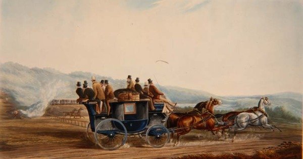The Road Versus Rail, J. Harris tarafından kazınmış, 