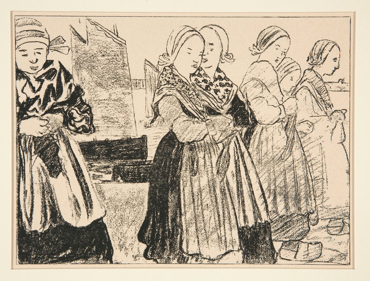 Breton Girls veya Breton Girls on the Quay, La Revue Blanche