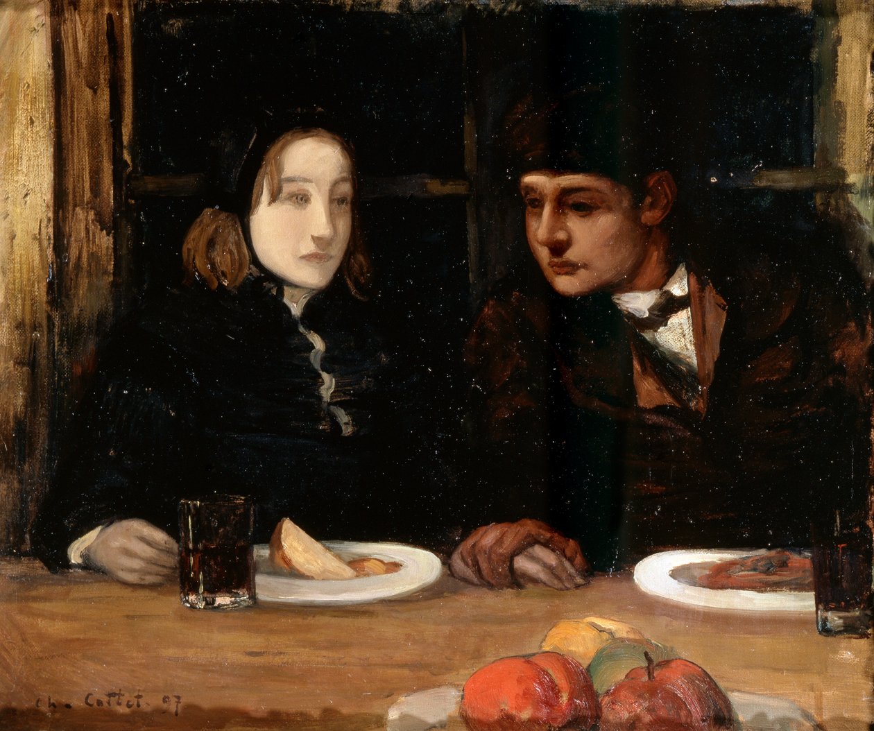 Veda Yemeği, Deniz Emekçileri, 1897. by Charles Cottet