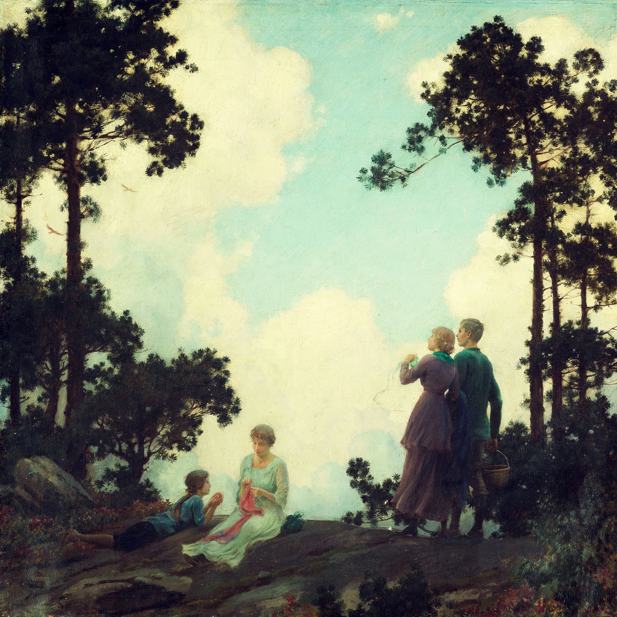 Çamların Altında by Charles Courtney Curran