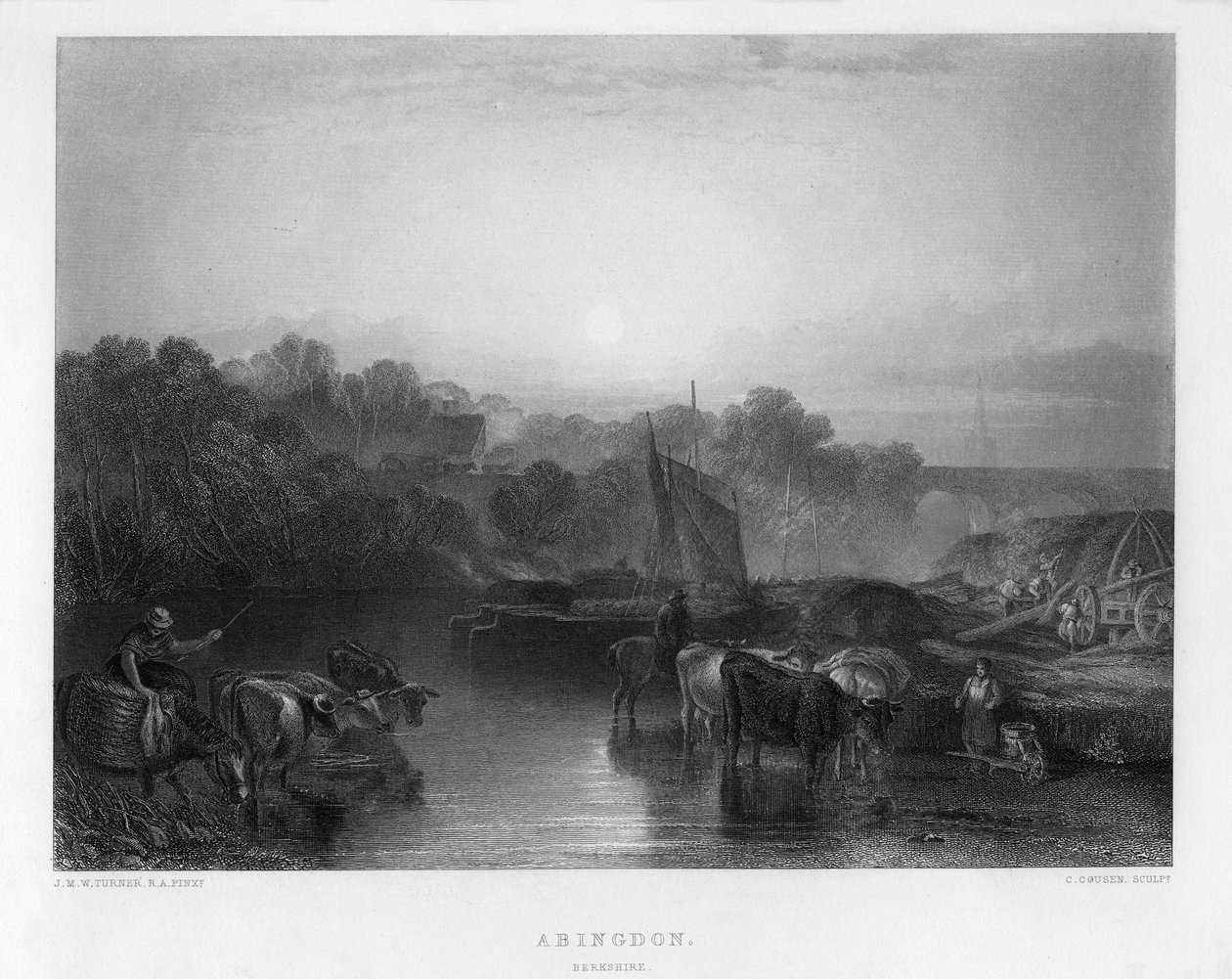 Abingdon, 19. yüzyıl. by Charles Cousen