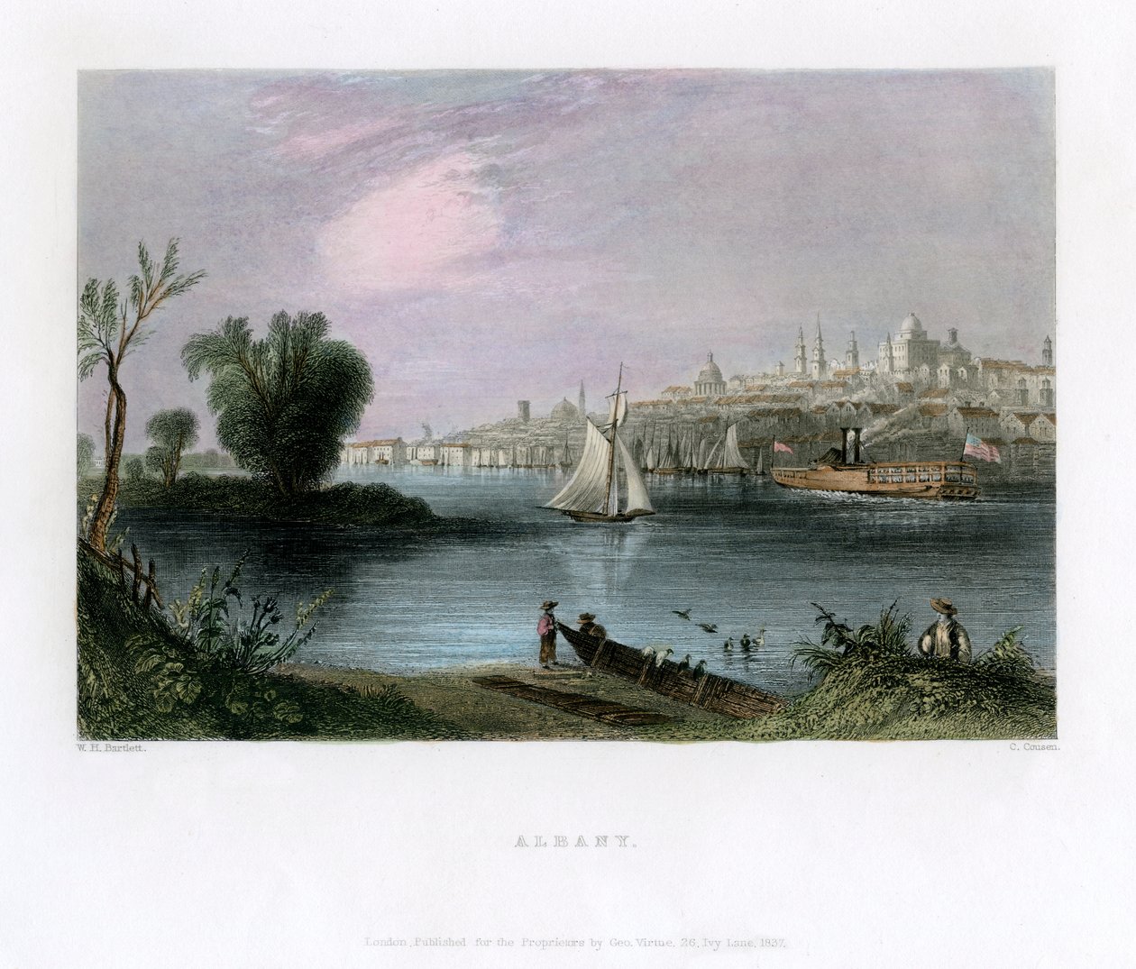 Albany, New York, ABD, 1837. by Charles Cousen