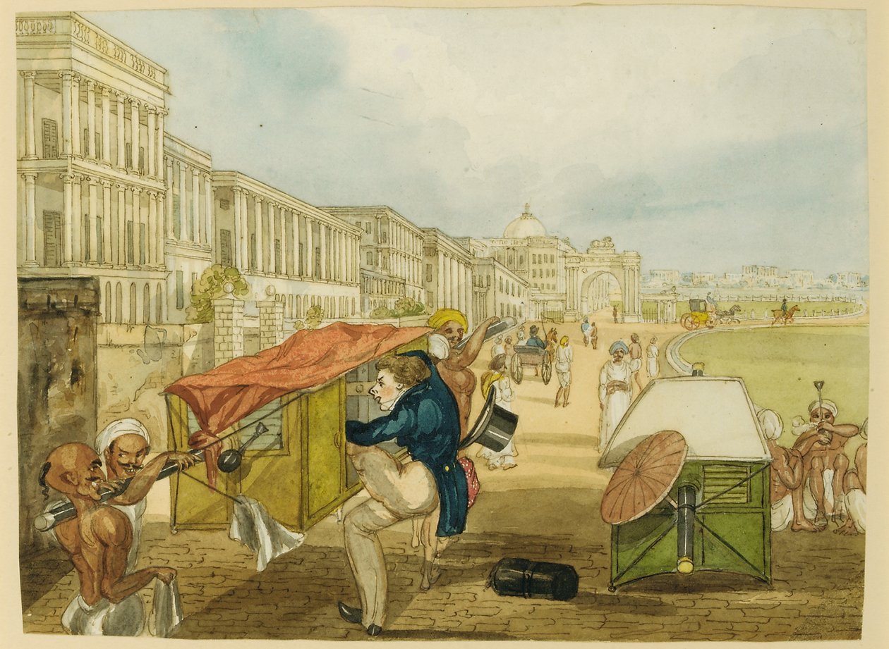 Deneyimsiz Bir Palanquin Binicisi, Tom Shaw Esplanade, Kalküta