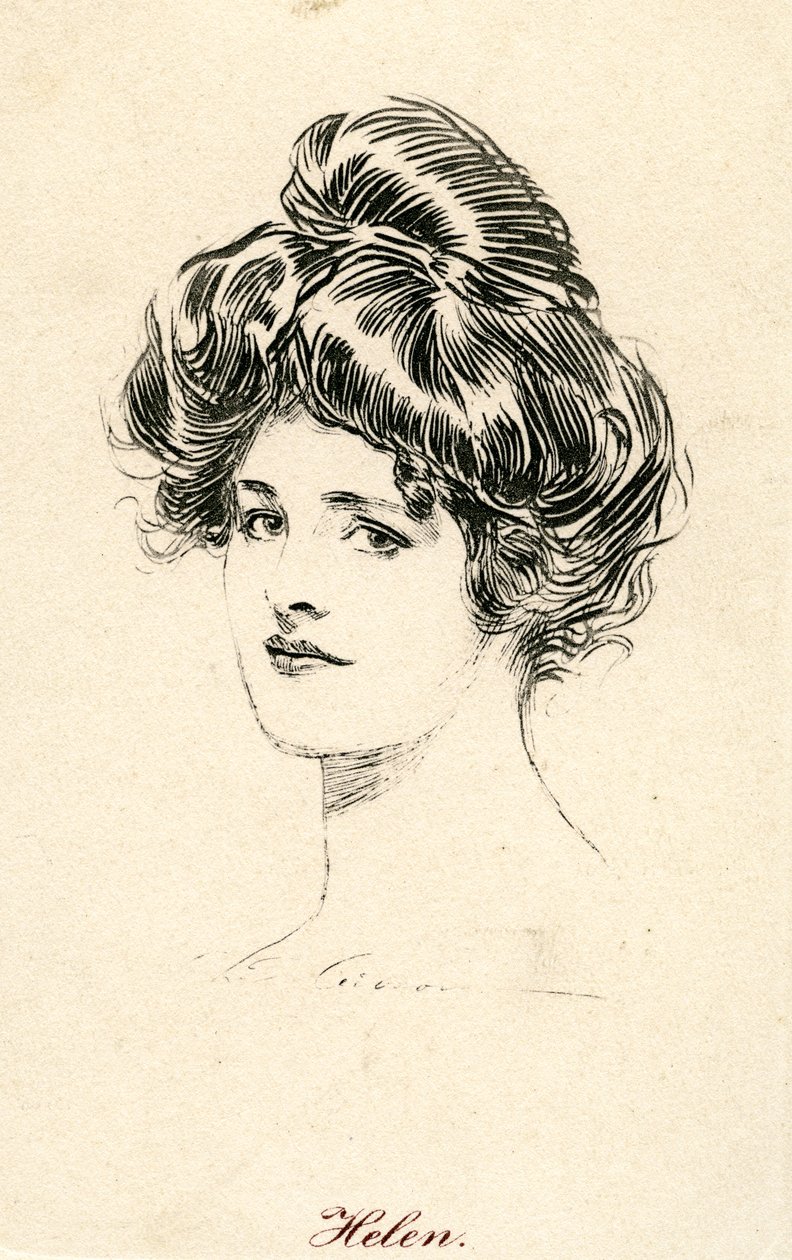 Helen, Gibson Kızı, 1900 dolayları by Charles Dana Gibson