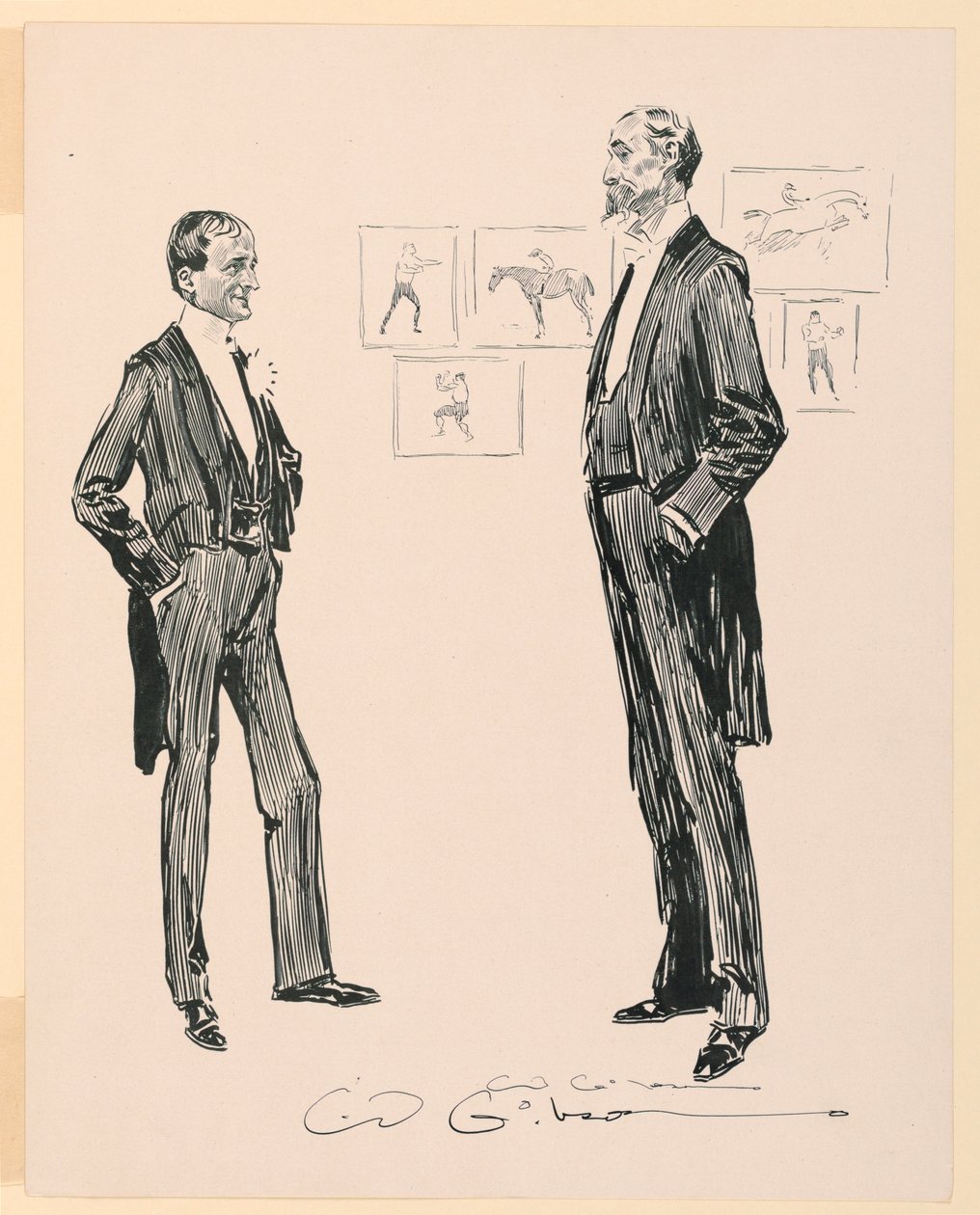 Yaşlı Adamla Poker Oynarım by Charles Dana Gibson