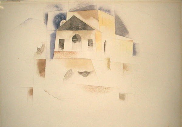Bermuda Evi (kağıt üzerine sulu boya) by Charles Demuth
