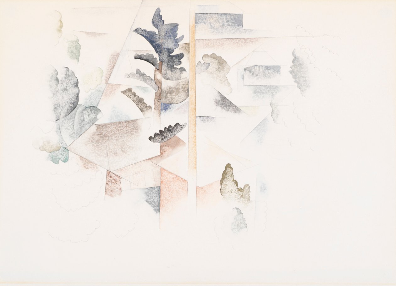 Bermuda: Ağaçlar ve Mimari by Charles Demuth