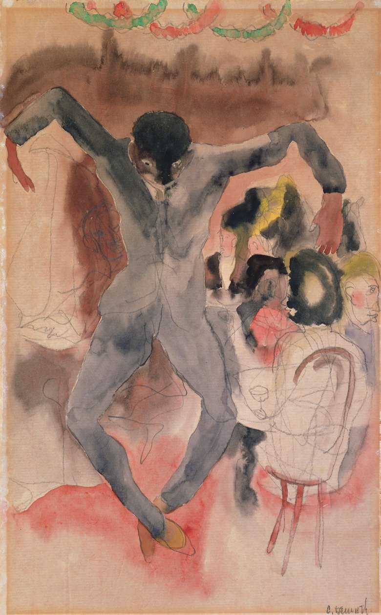 Siyah Dans (kağıt üzerinde wc) by Charles Demuth