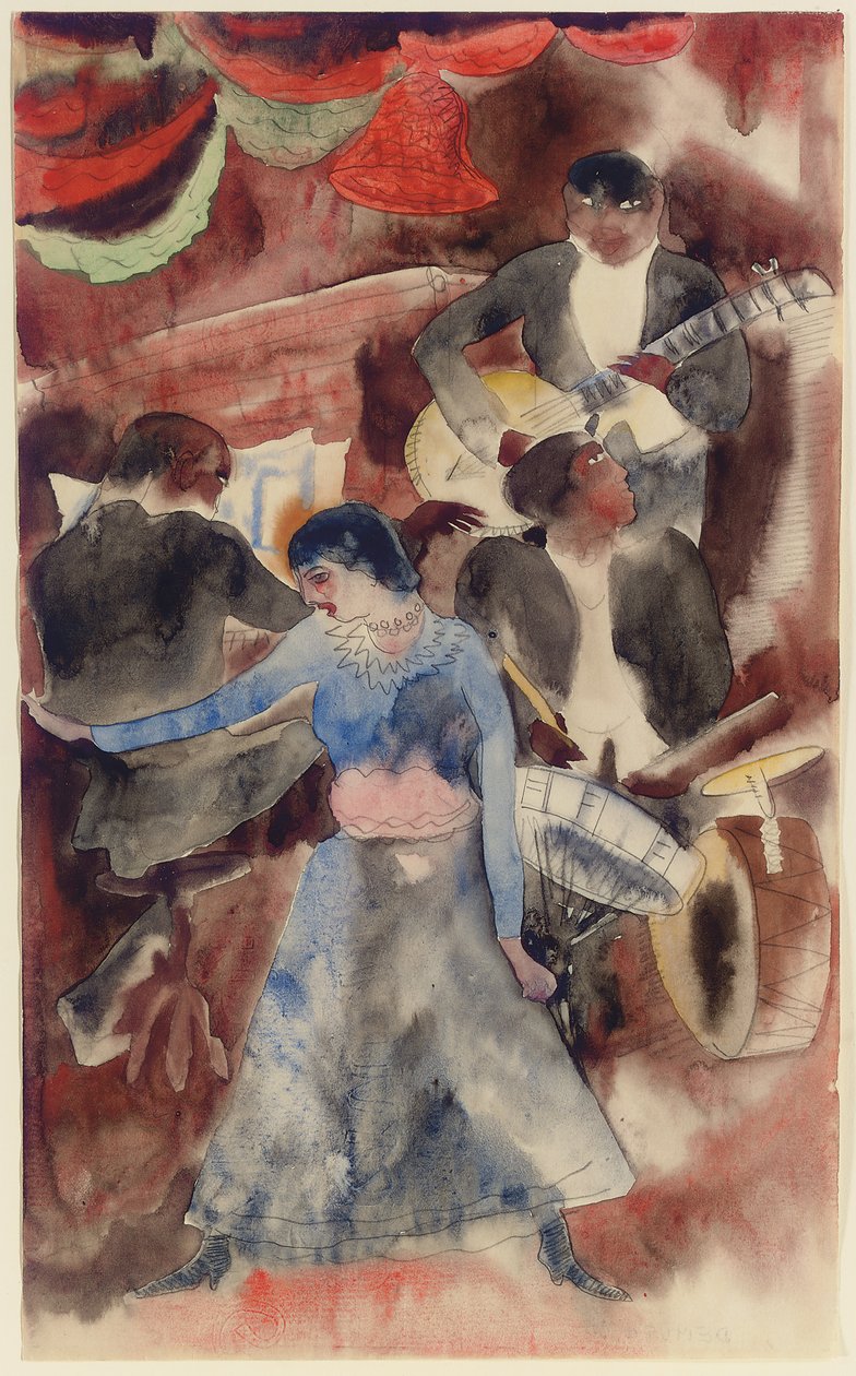 zenci kız dansçı by Charles Demuth