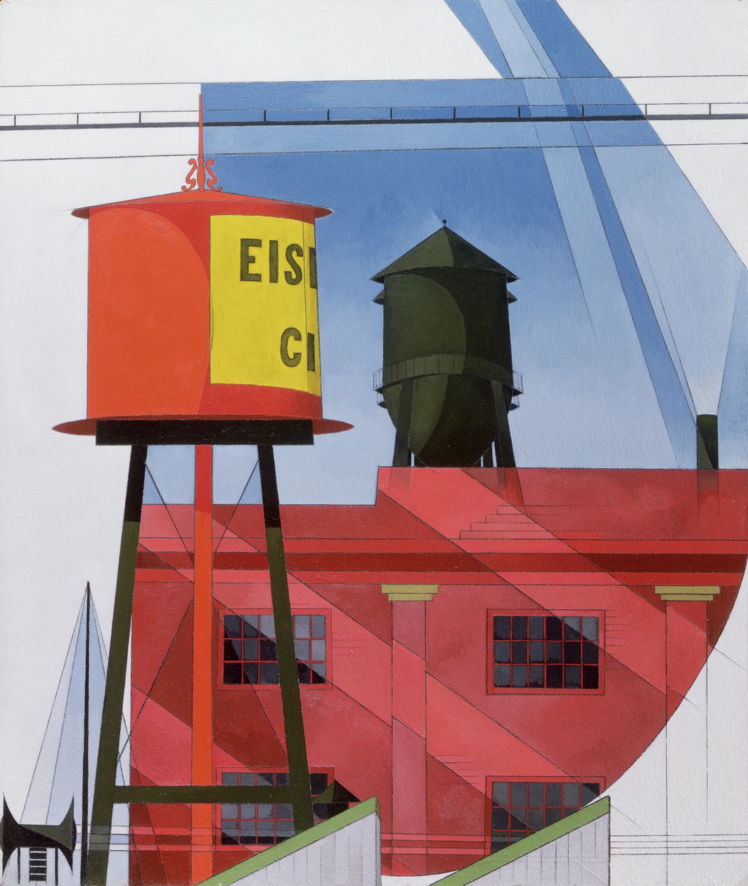 Binaların Soyutlanması, Lancaster, 1931 by Charles Demuth